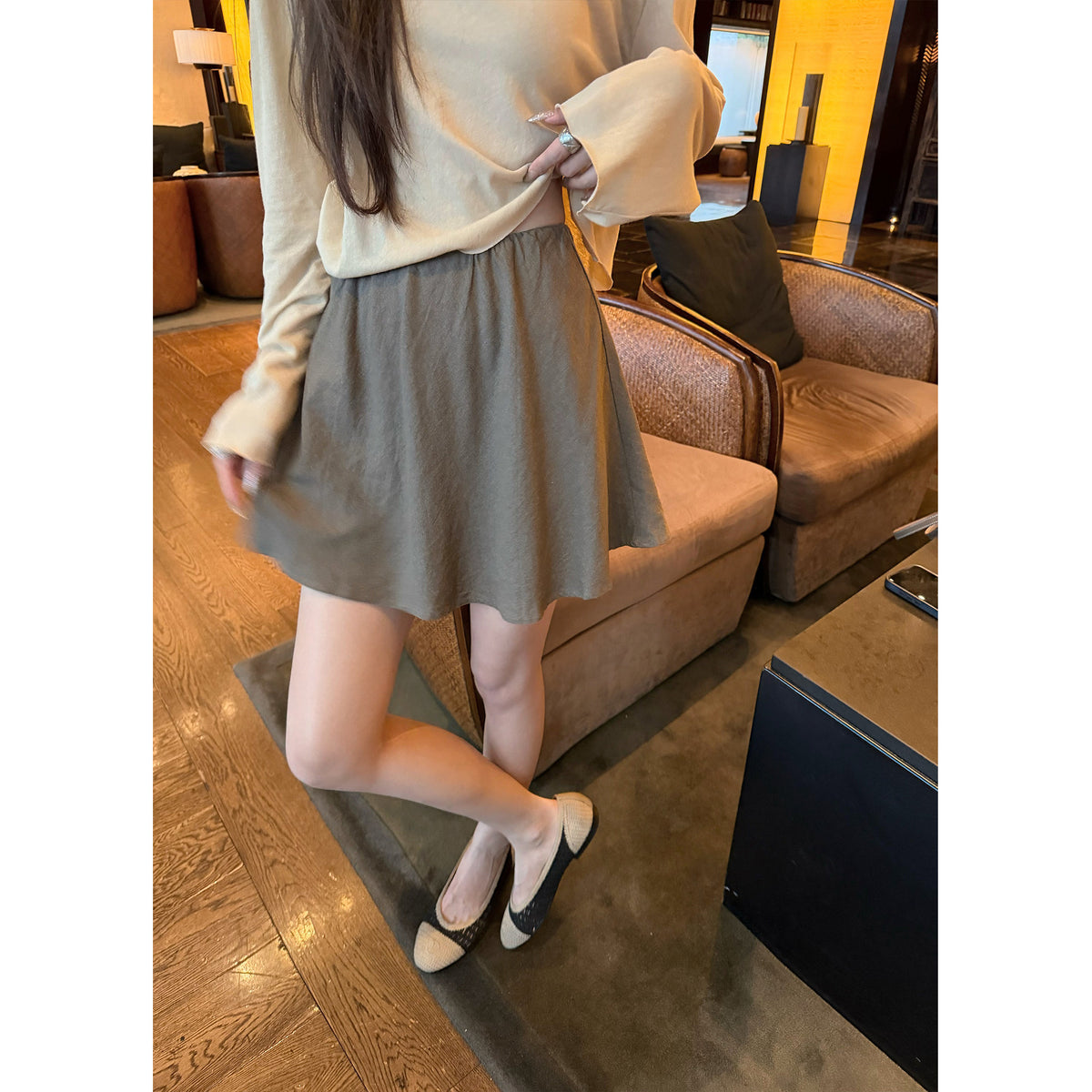 Women's Linen-Blend Skirt alternate view
