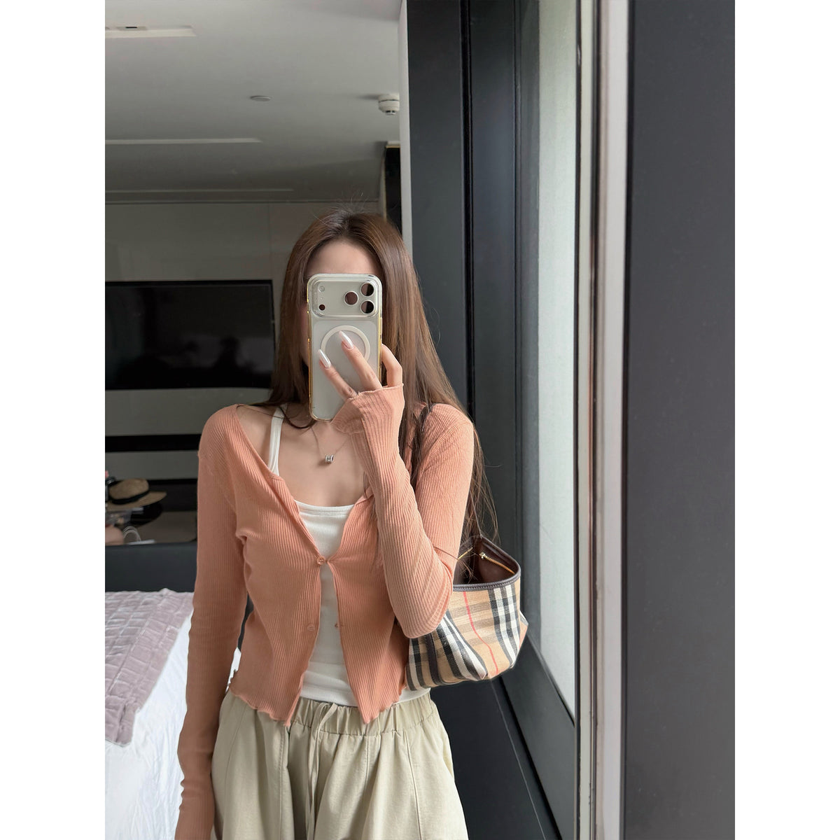 Women's Crew-Neck Cardigan alternate view