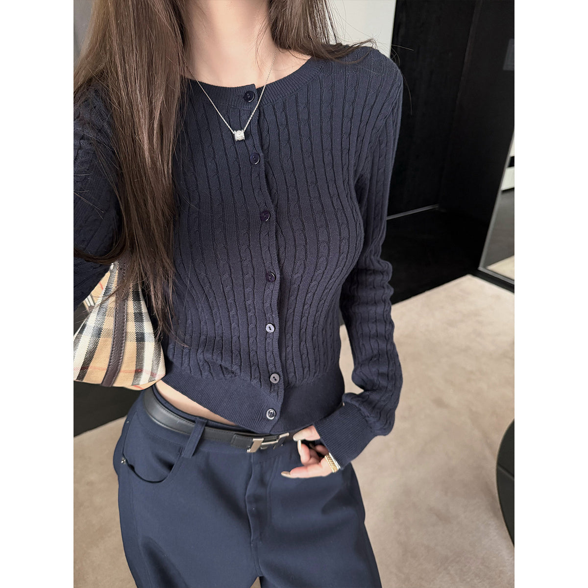 Women's Relaxed Cardigan front view