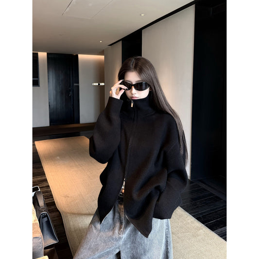 Women's Wool-Blend Relaxed Jacket front view