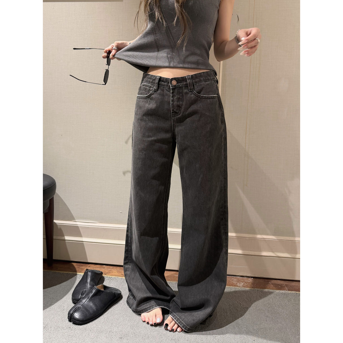 Women's Denim Low-Rise Jeans front view