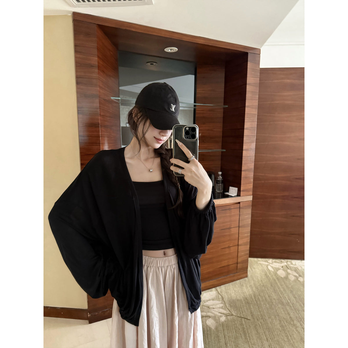 Women's Lyocell Cardigan front view