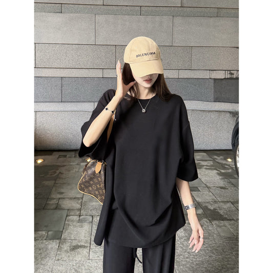 Women's Relaxed Crew-Neck T-Shirt front view