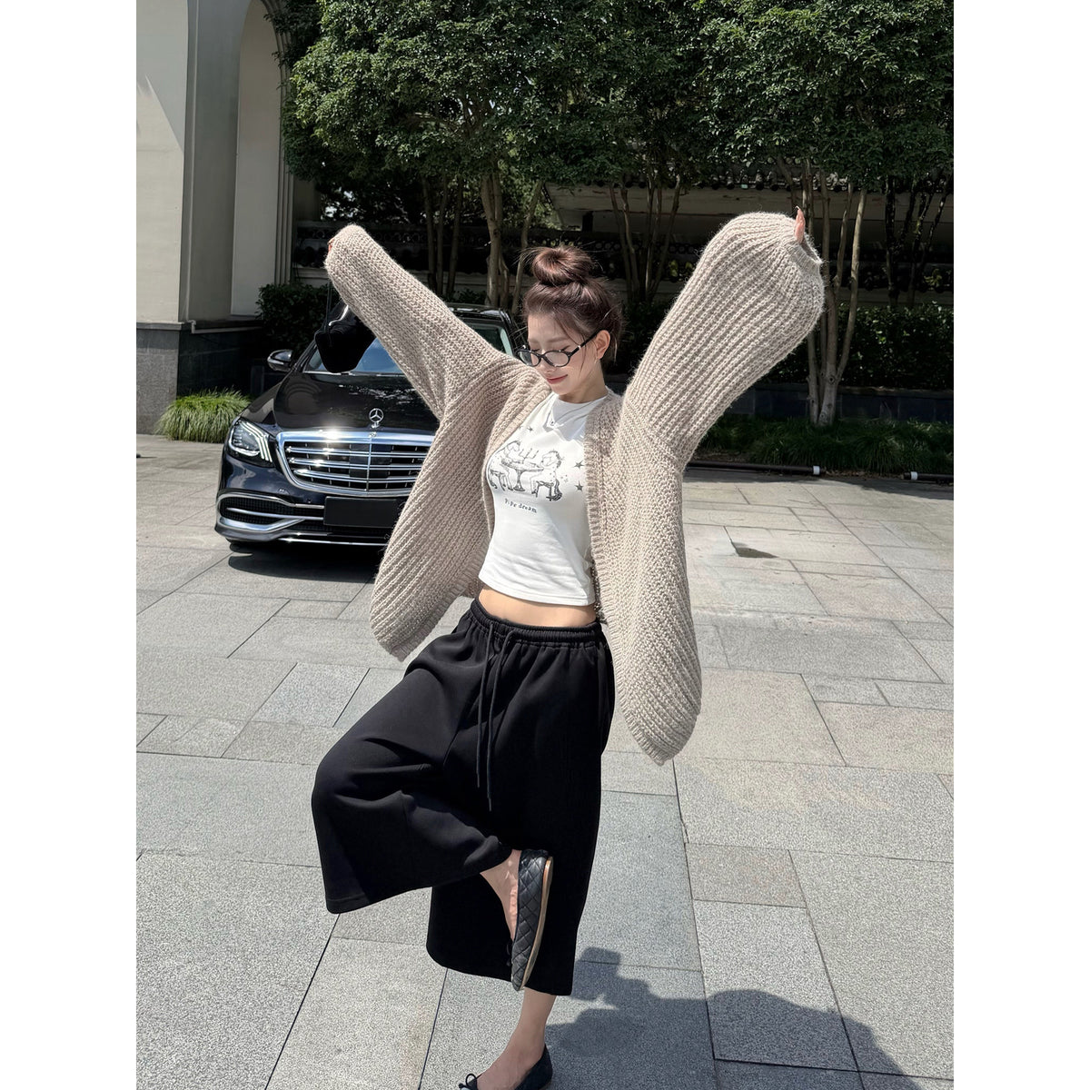 Women's Wool-Blend Relaxed Jacket front view