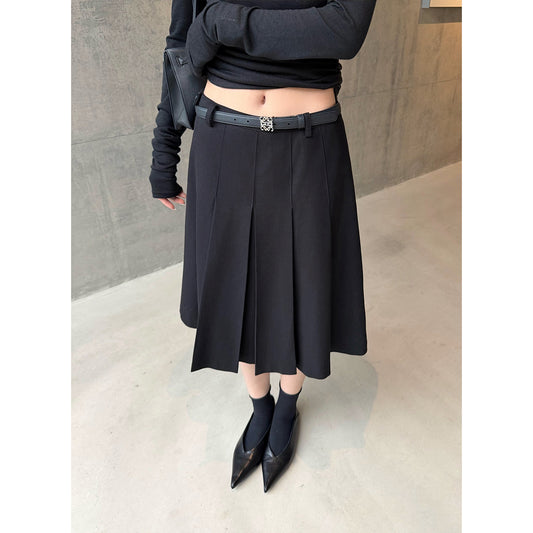Women's Lyocell Wool-Blend Skirt front view
