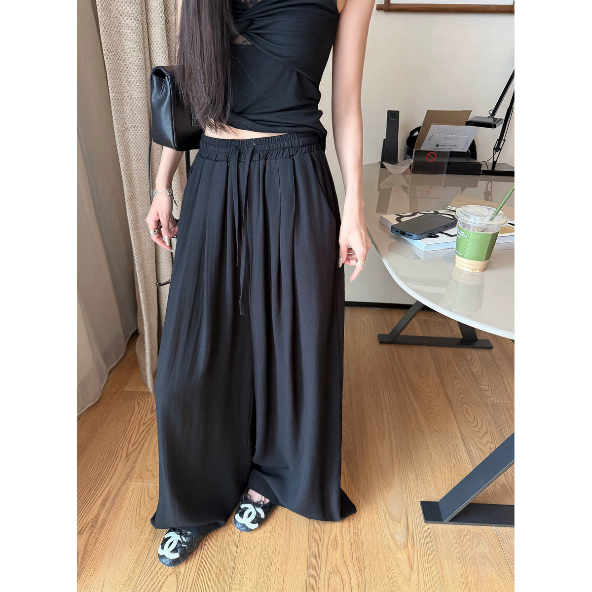 Women's Wide-Leg Pants front view