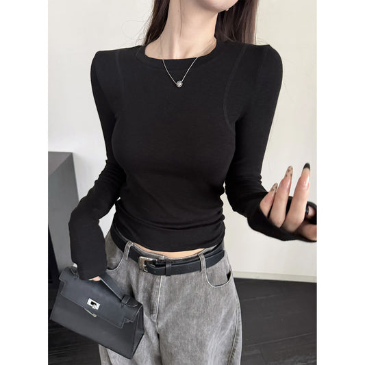 Women's Slim-Fit Long-Sleeve Top front view