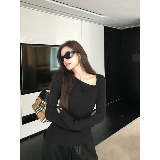 Women's Slim-Fit Long-Sleeve Top front view