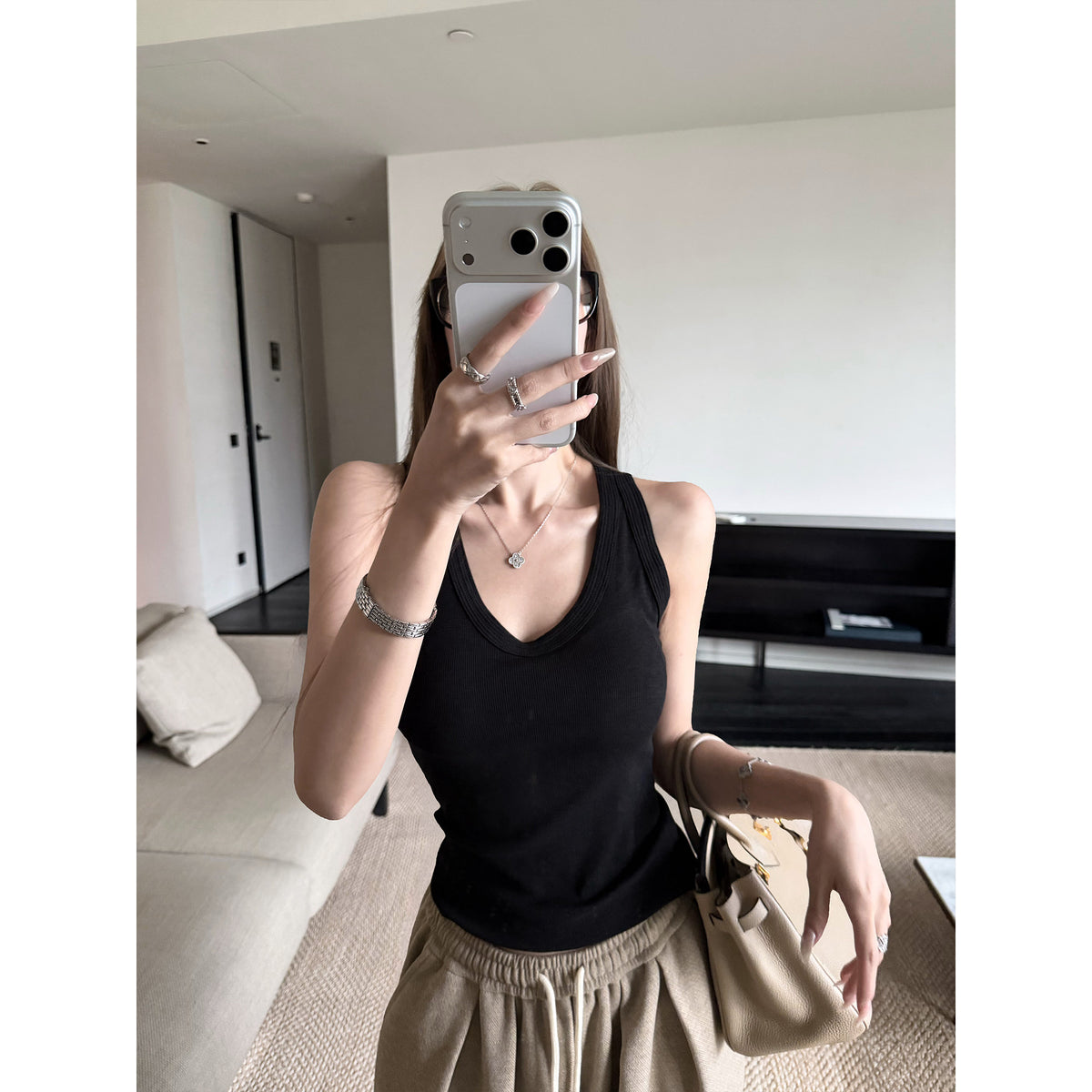Women's Relaxed Tank Top front view