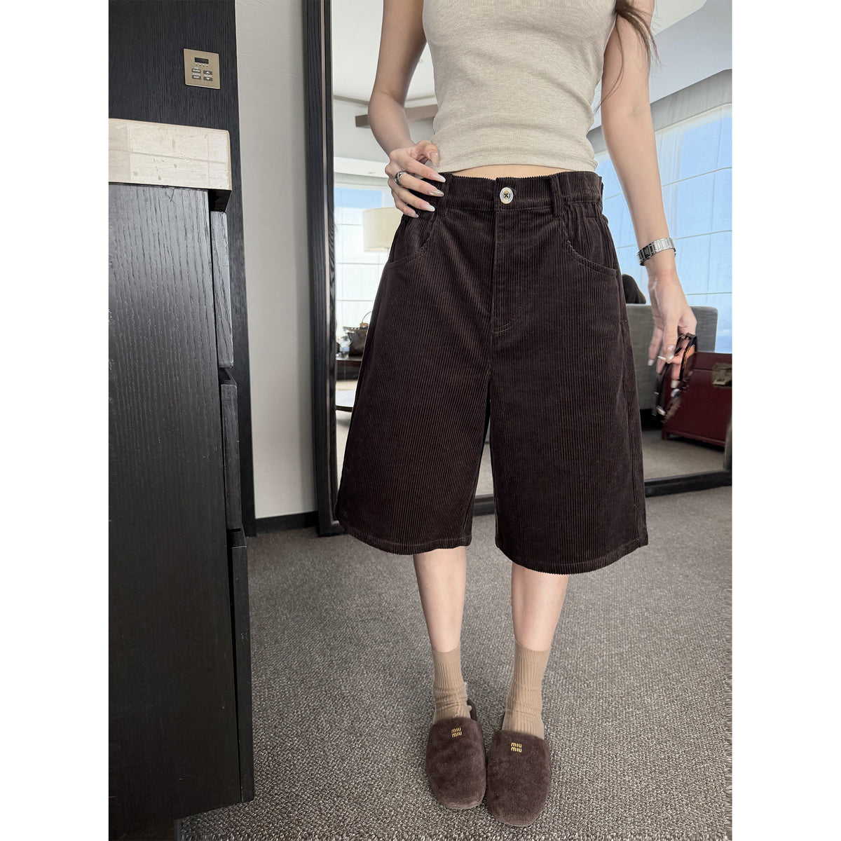 Women's Wide-Leg Pants front view