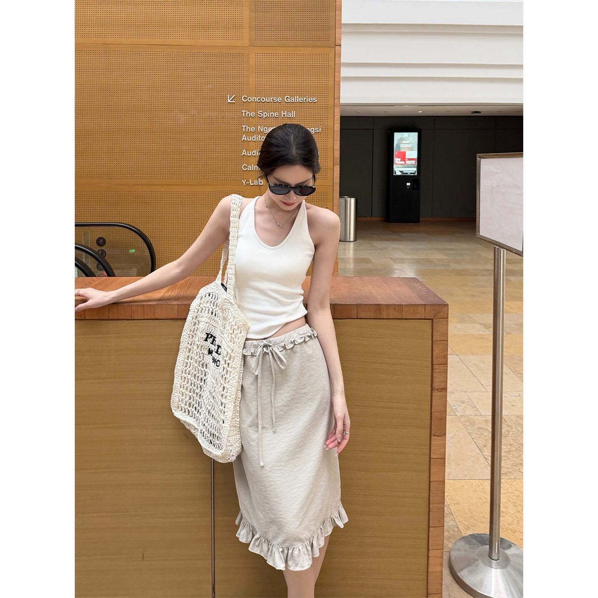 Women's Washed Skirt front view