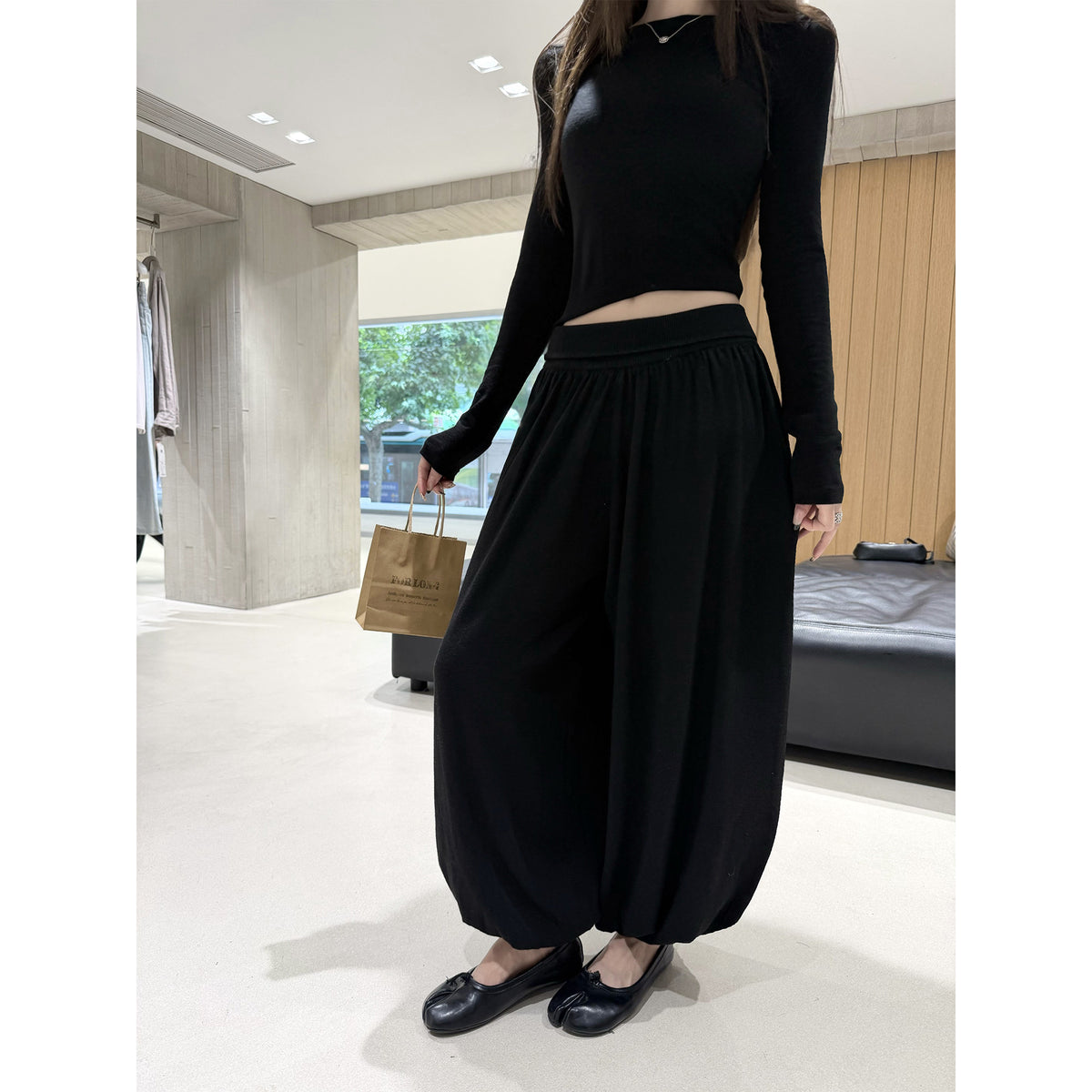 Women's Wool-Blend Pants front view