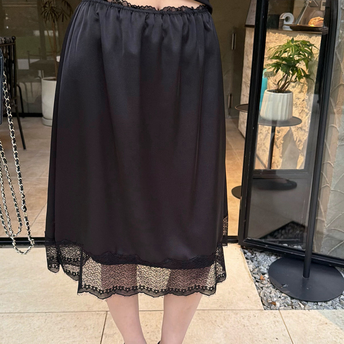 Women's Lace-Trim Skirt detail view