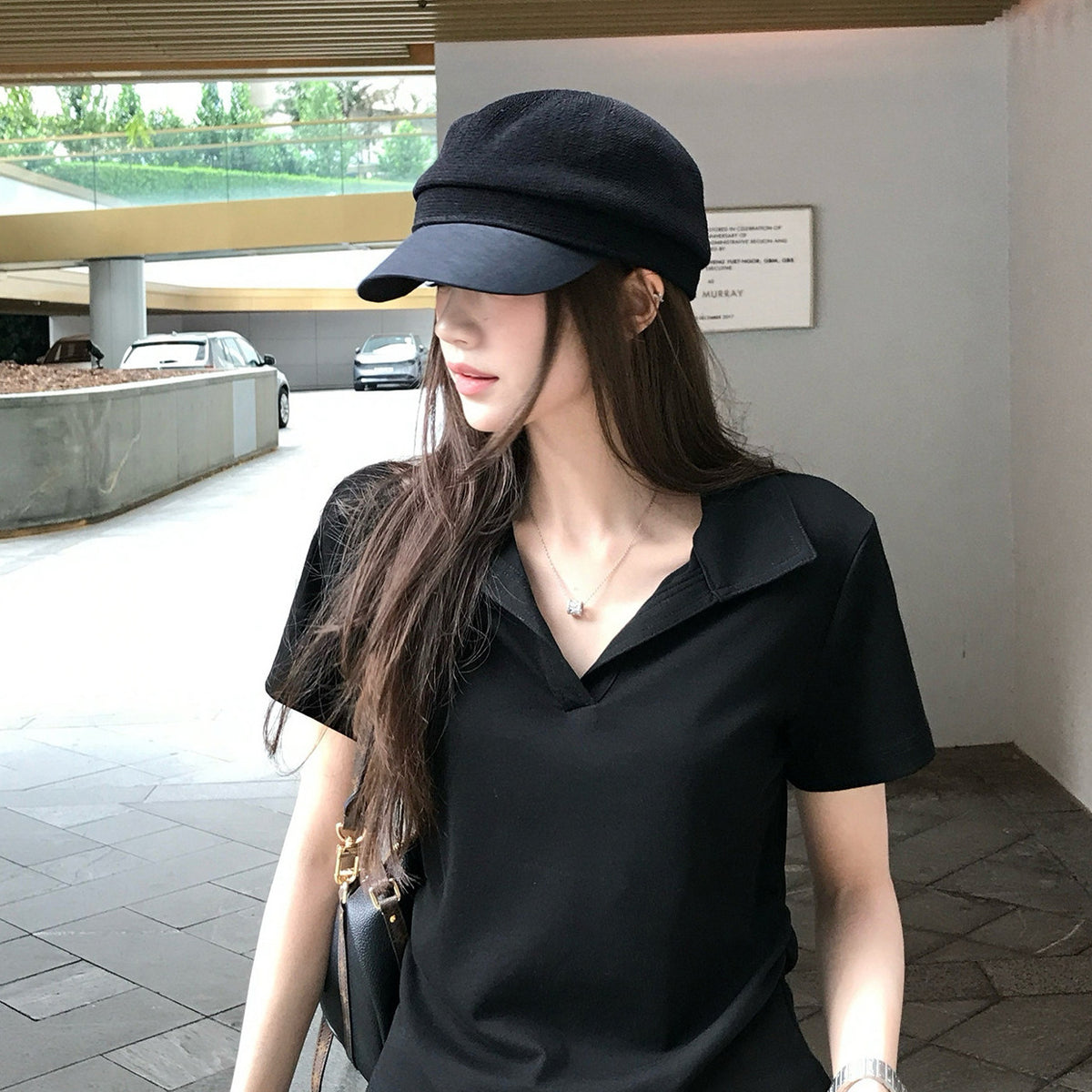 Women's Collared T-Shirt detail view
