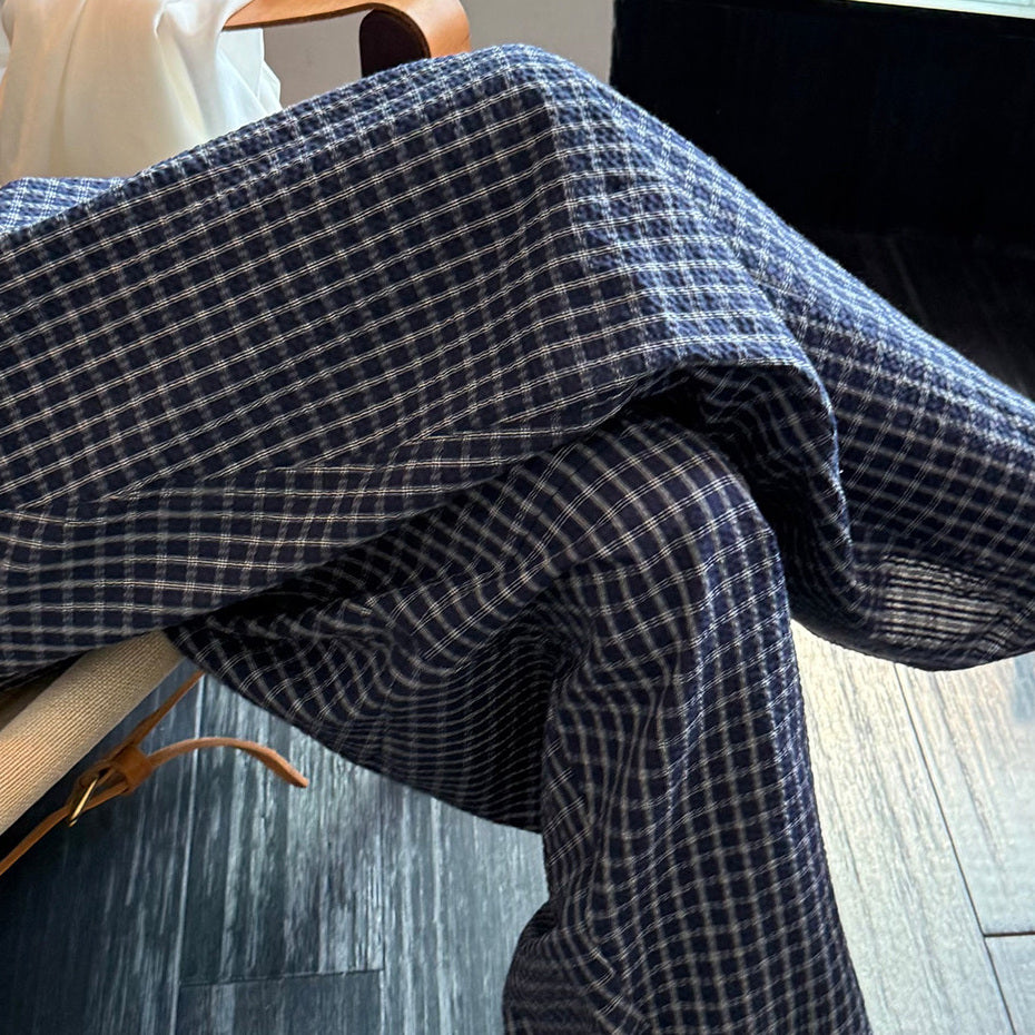 Women's Plaid Relaxed Pants detail view