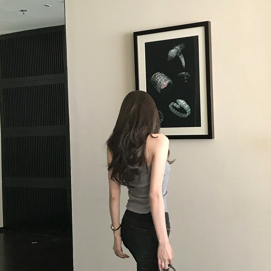 Women's Low-Rise Washed Charcoal Flared Jeans detail view