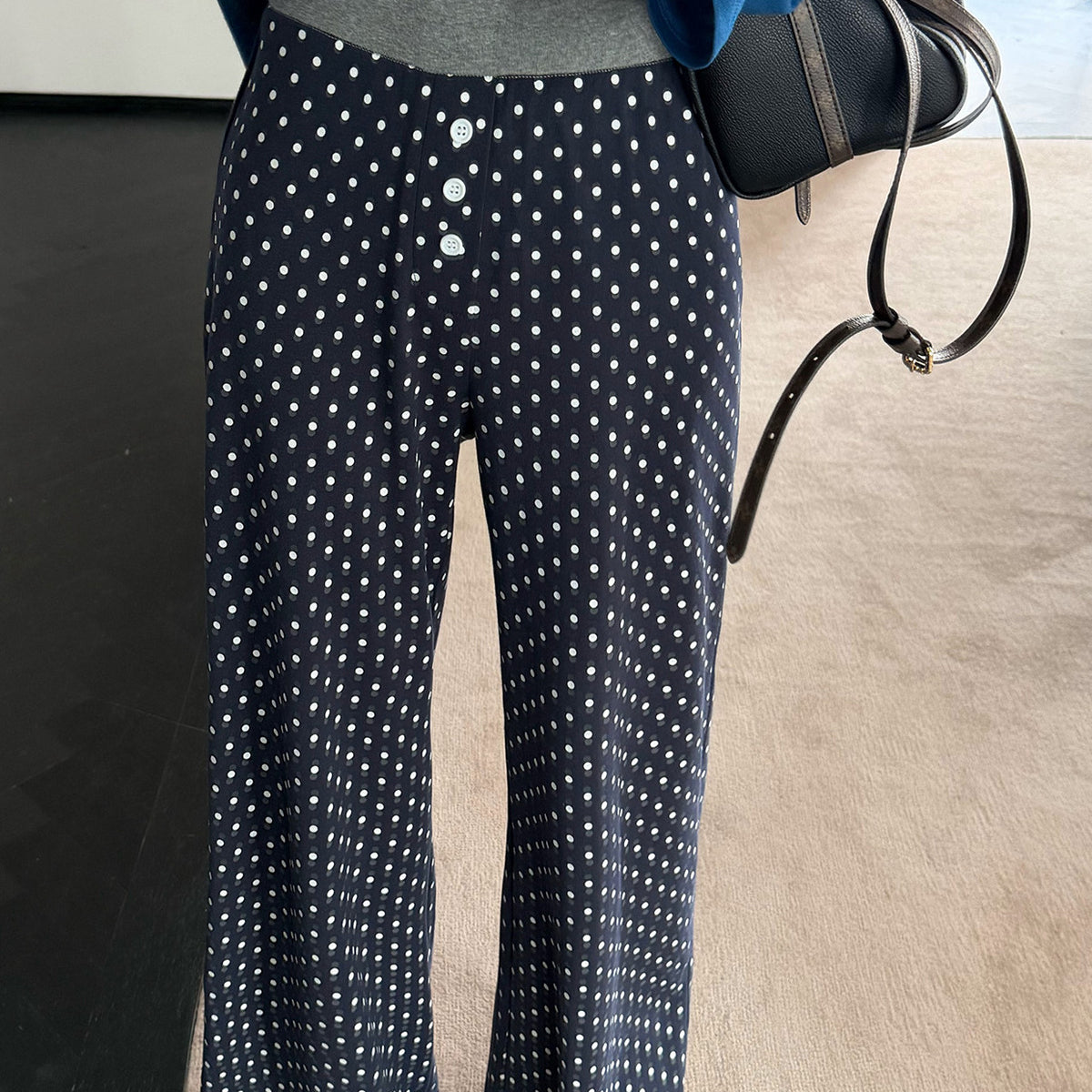 Women's Polka-Dot Graphic Pants detail view