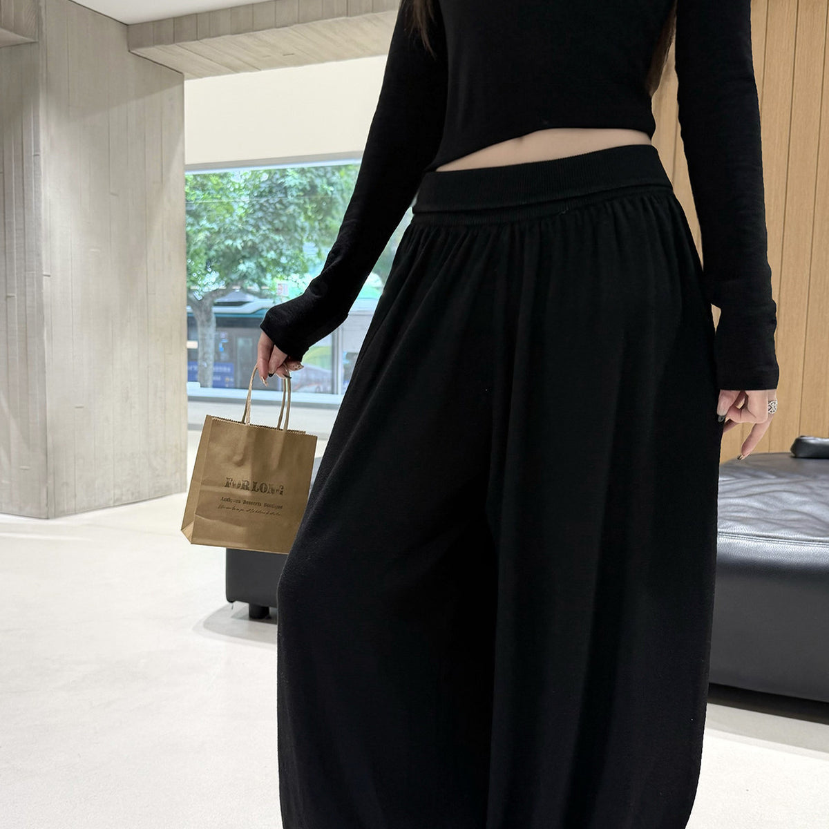 Women's Wool-Blend Pants detail view