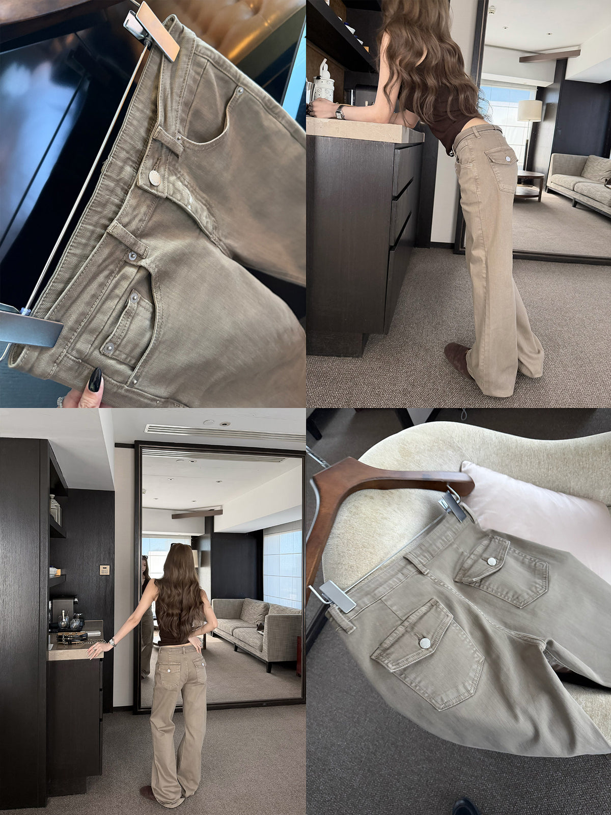Women's Denim Flared Jeans alternate view