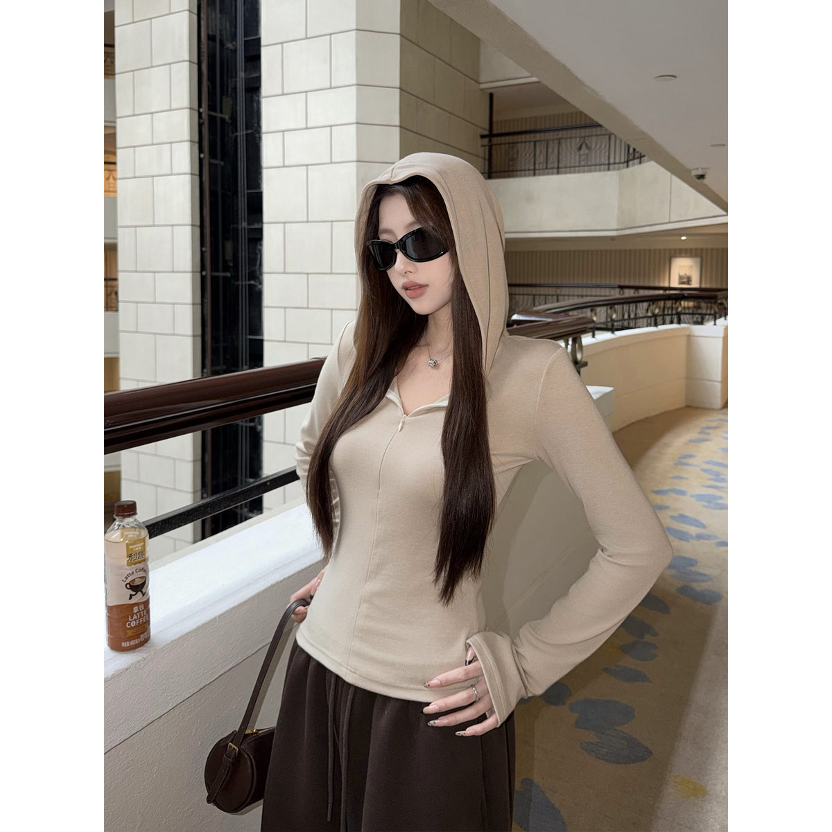 Women's Slim-Fit Hooded Hoodie alternate view