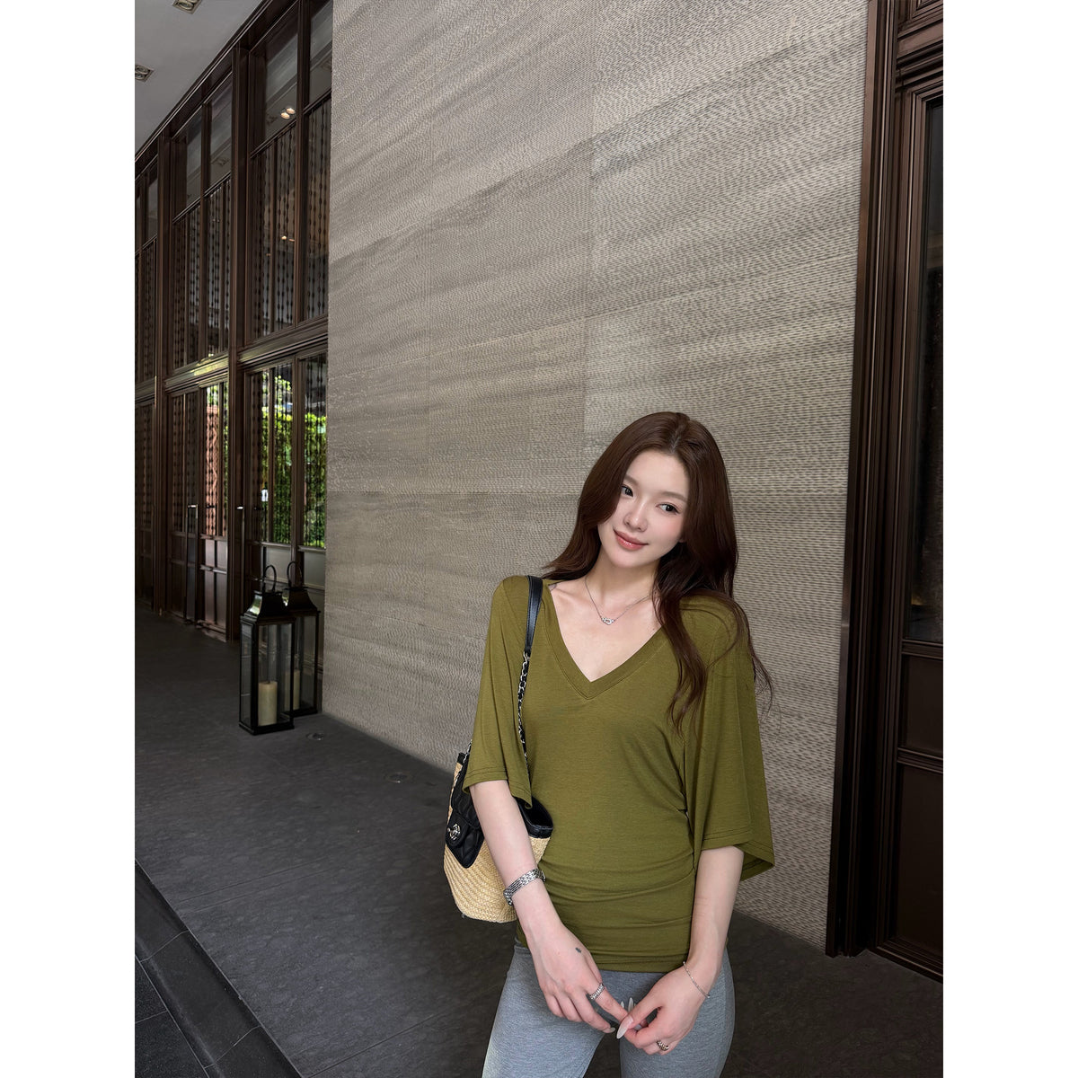 Women's Lyocell Wool-Blend Relaxed T-Shirt alternate view