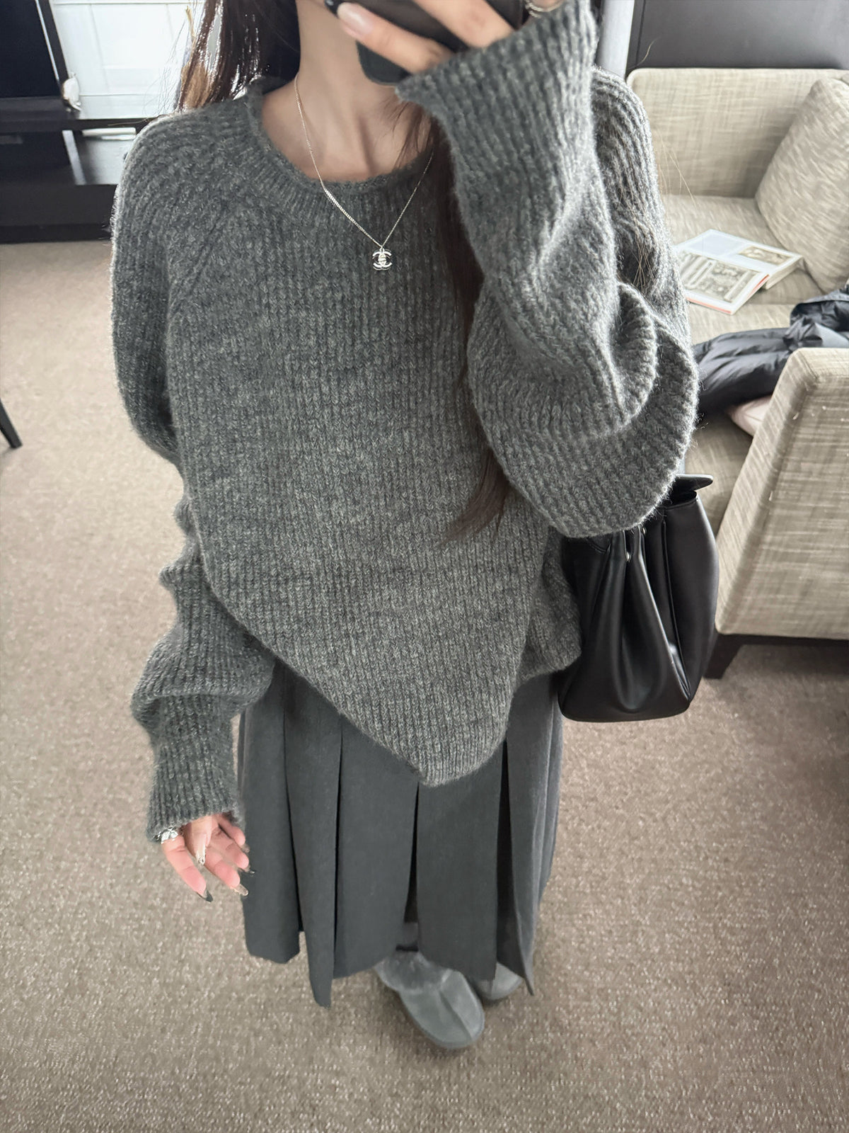 Women's Wool-Blend Relaxed Sweater alternate view