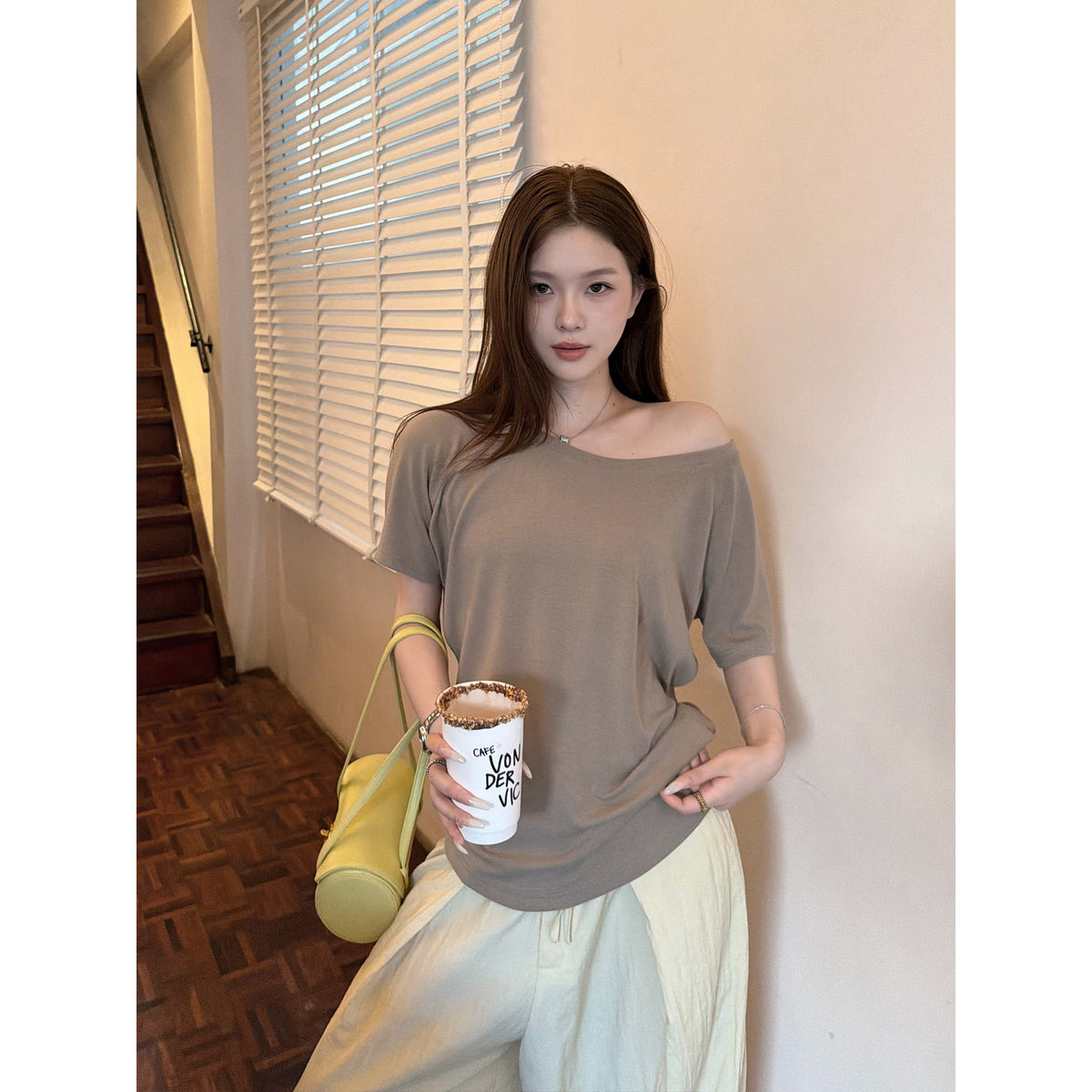 Women's Relaxed Off-Shoulder T-Shirt alternate view