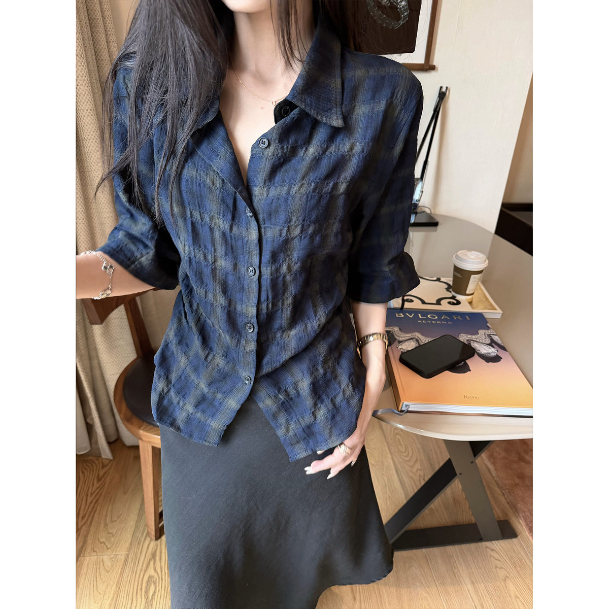 Women's Plaid Shirt alternate view