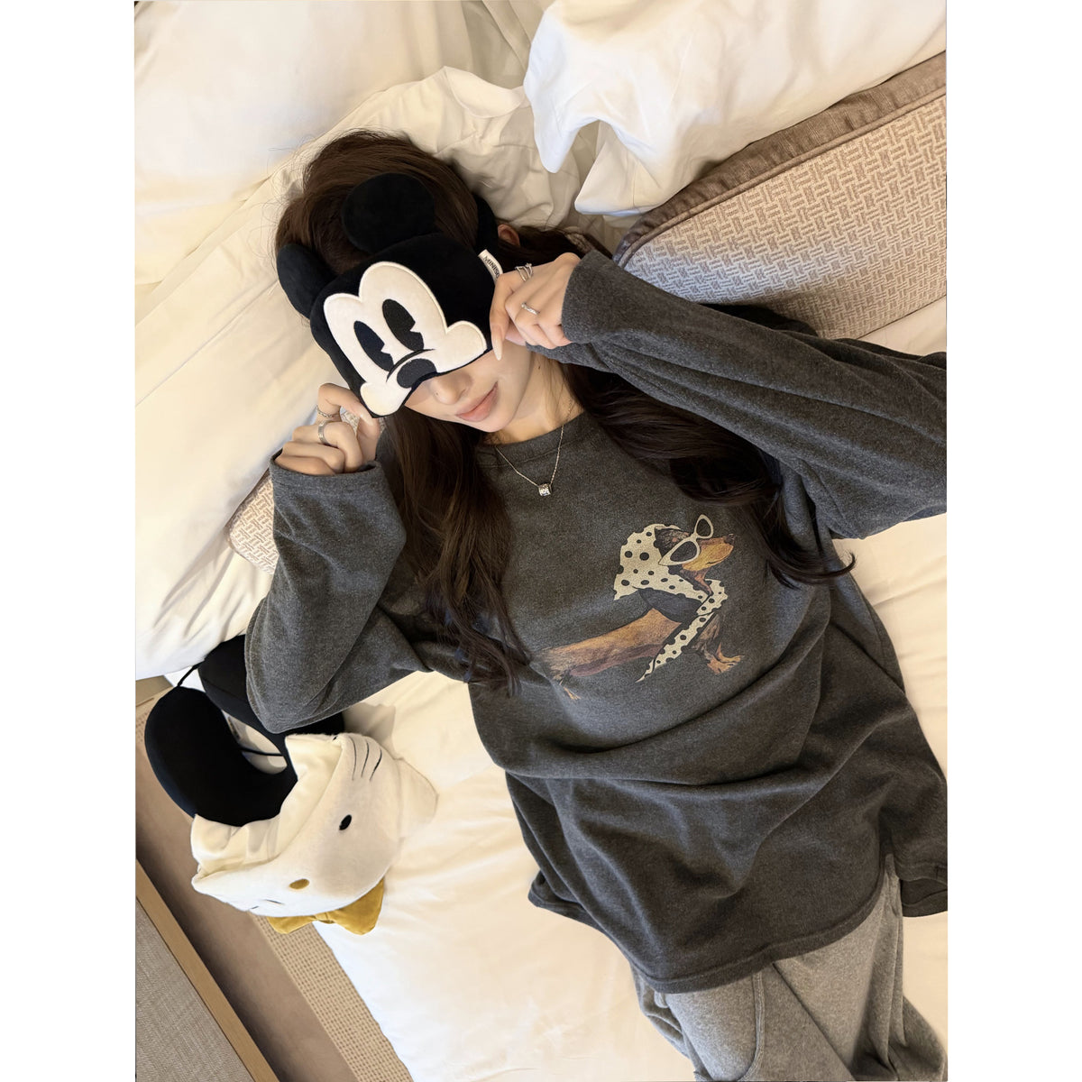 Women's Graphic Relaxed Long-Sleeve Top alternate view