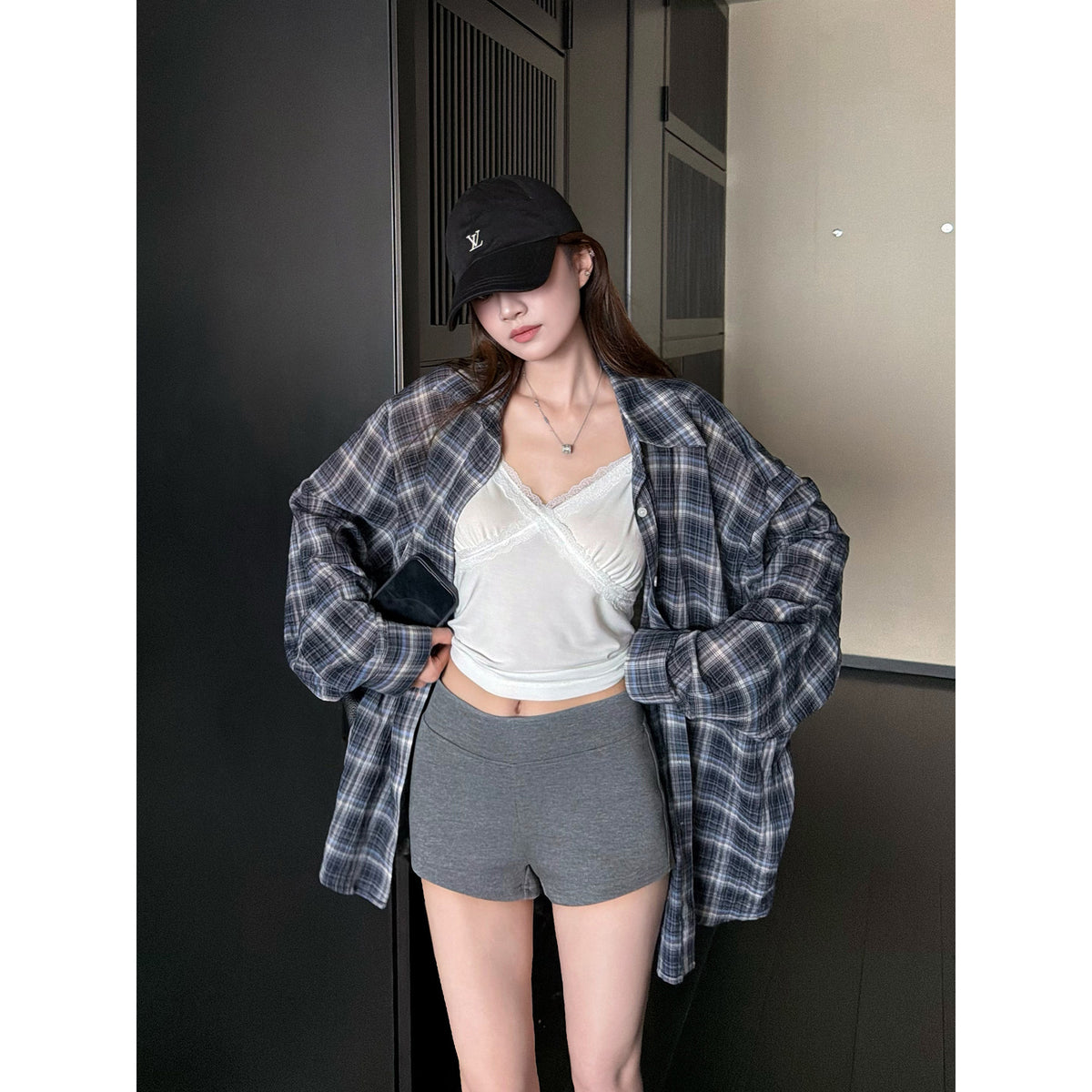 Women's Plaid Relaxed Shirt alternate view