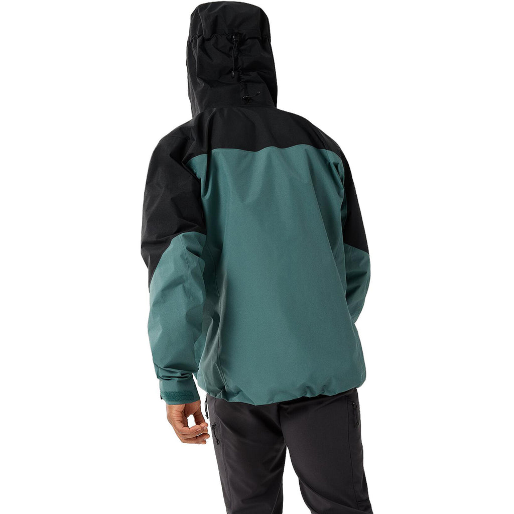 Arc'teryx Alpha SV Gen 7 Men's GORE-TEX Pro Hooded Shell Jacket – Dark Magic (Black & Green / Gold Logo)