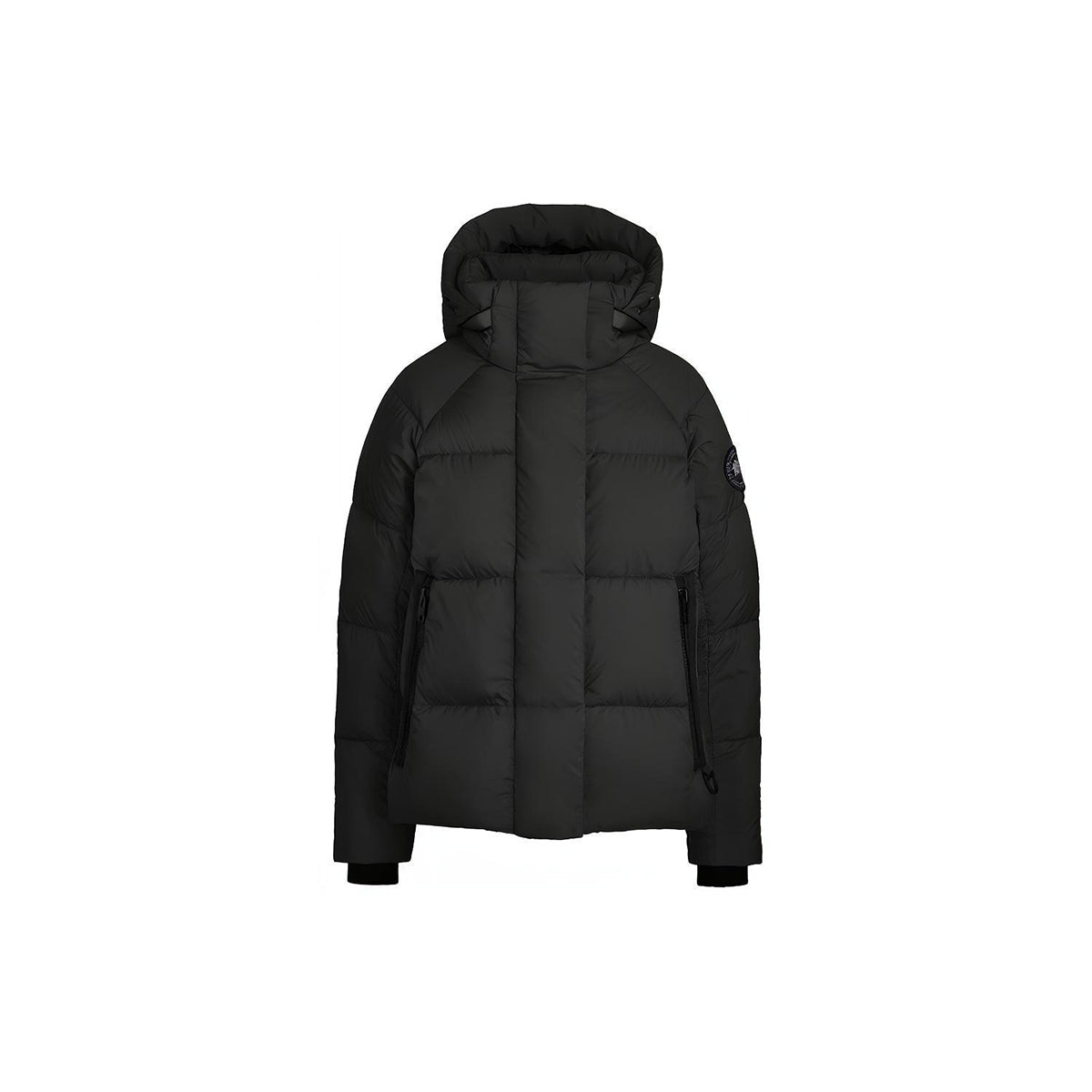 Canada Goose Junction Black Label Women's Quilted Hooded Down Puffer Parka – Black