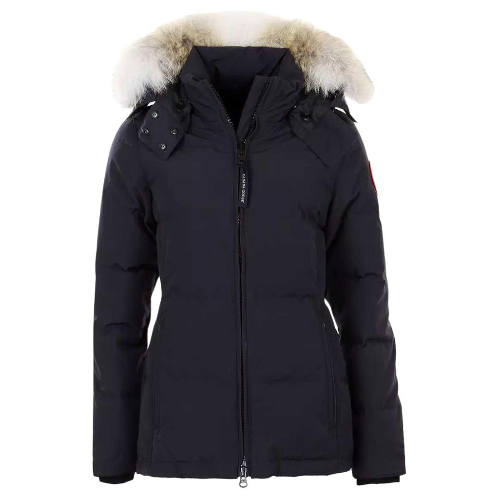 Canada Goose Chelsea Whitehouse Women's Slim-Fit Hooded Down Parka – Dark Navy
