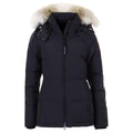 Canada Goose Chelsea Whitehouse Women's Slim-Fit Hooded Down Parka – Dark Navy