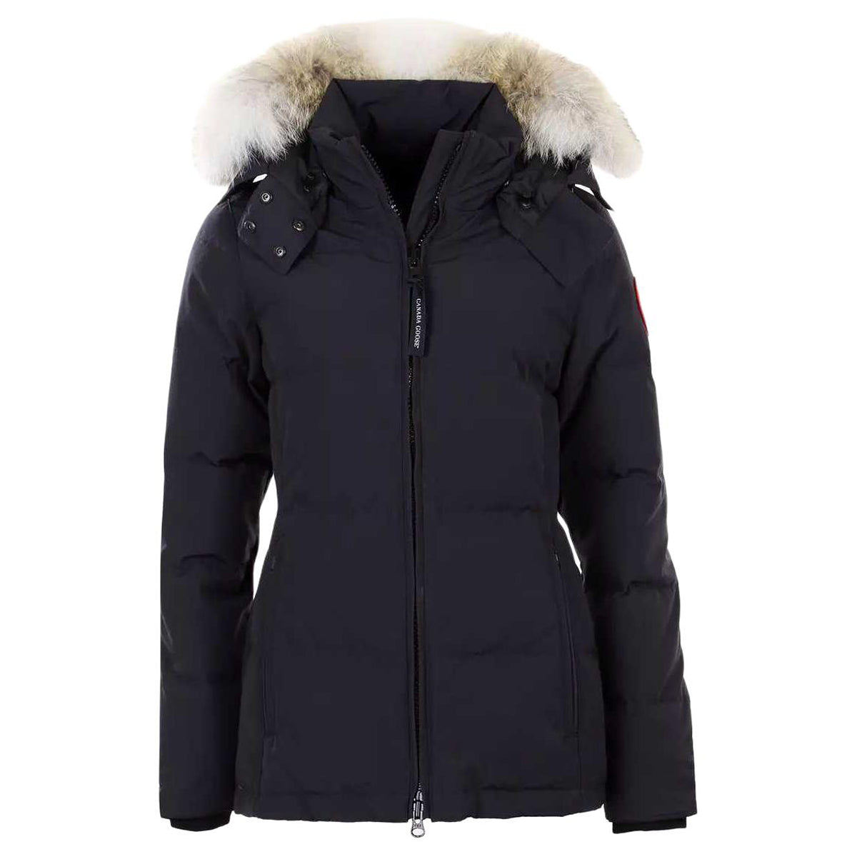 Canada Goose Chelsea Whitehouse Women's Slim-Fit Hooded Down Parka – Dark Navy