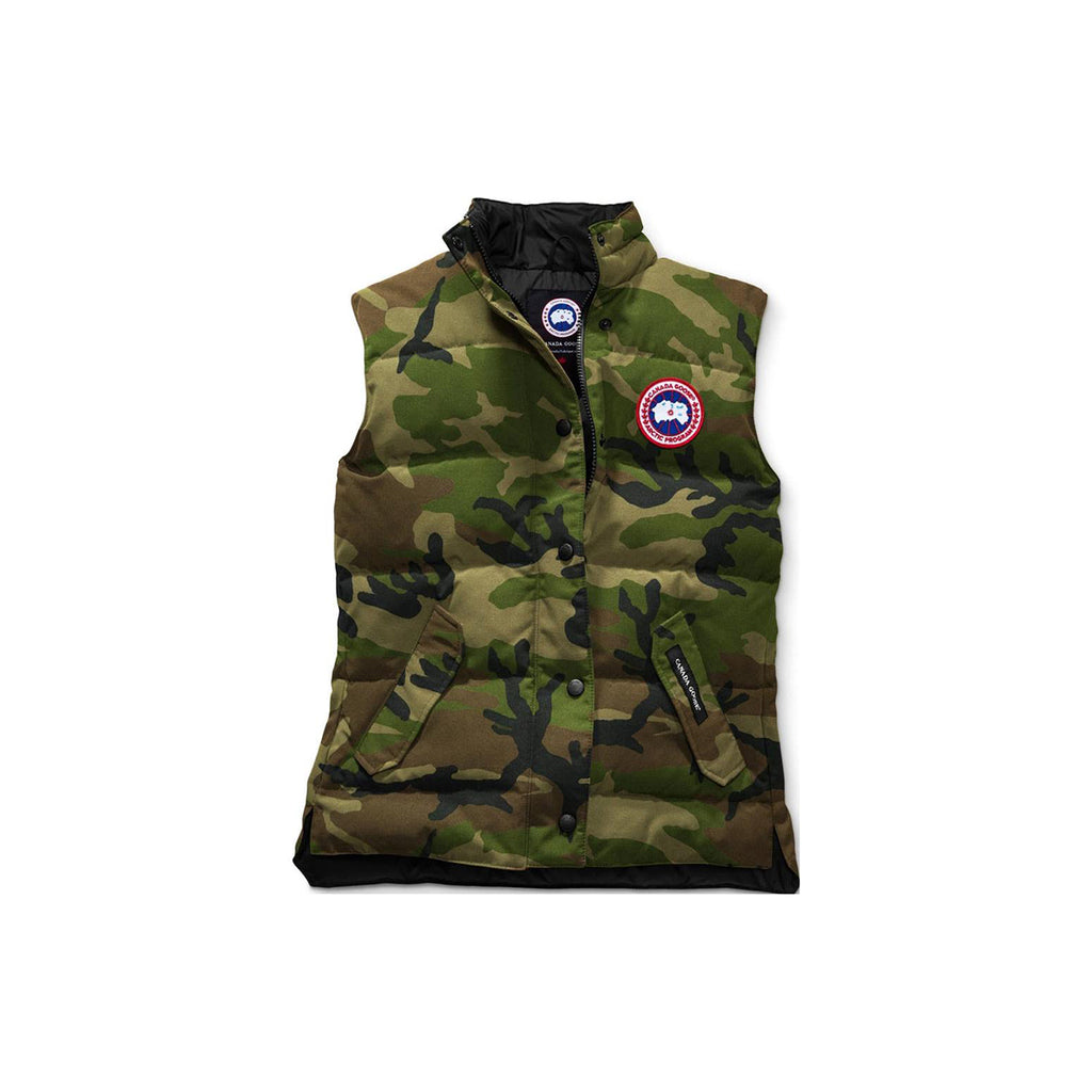 Canada Goose Freestyle Red Label Women's White Duck Down Vest – Camouflage