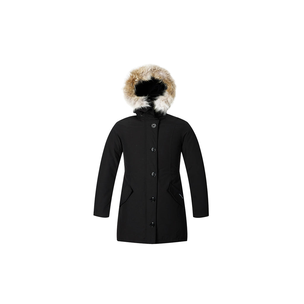 Canada Goose Rossclair Fusion Fit Red Label Women's Mid-Length Duck Down Parka – Black