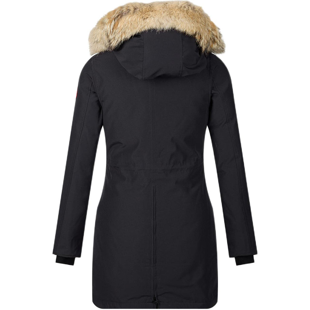 Canada Goose Rossclair Red Label Women's Mid-Length White Duck Down Hooded Parka – Dark Navy