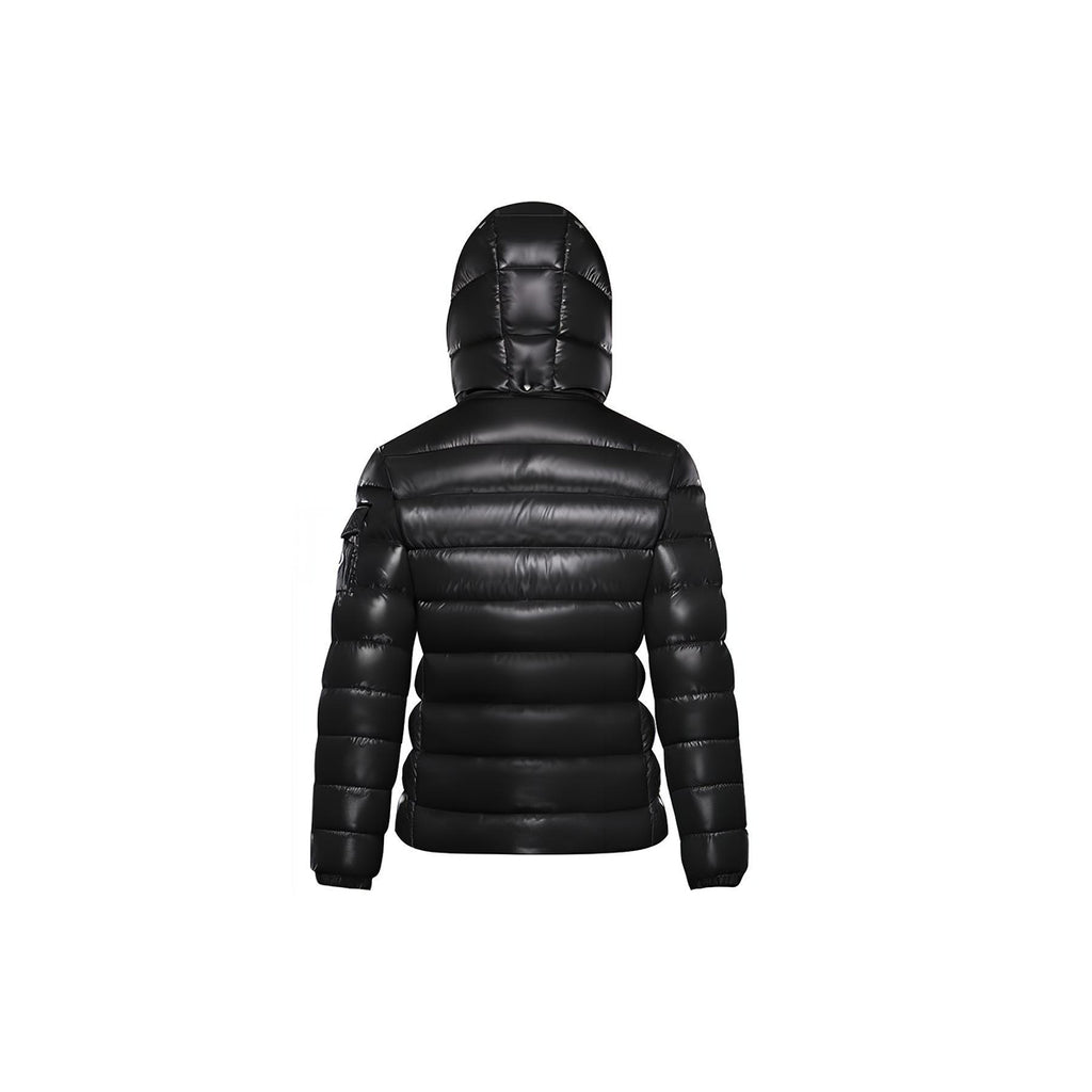 Moncler Bady Women's Hooded Quilted Goose Down Puffer Jacket – Black