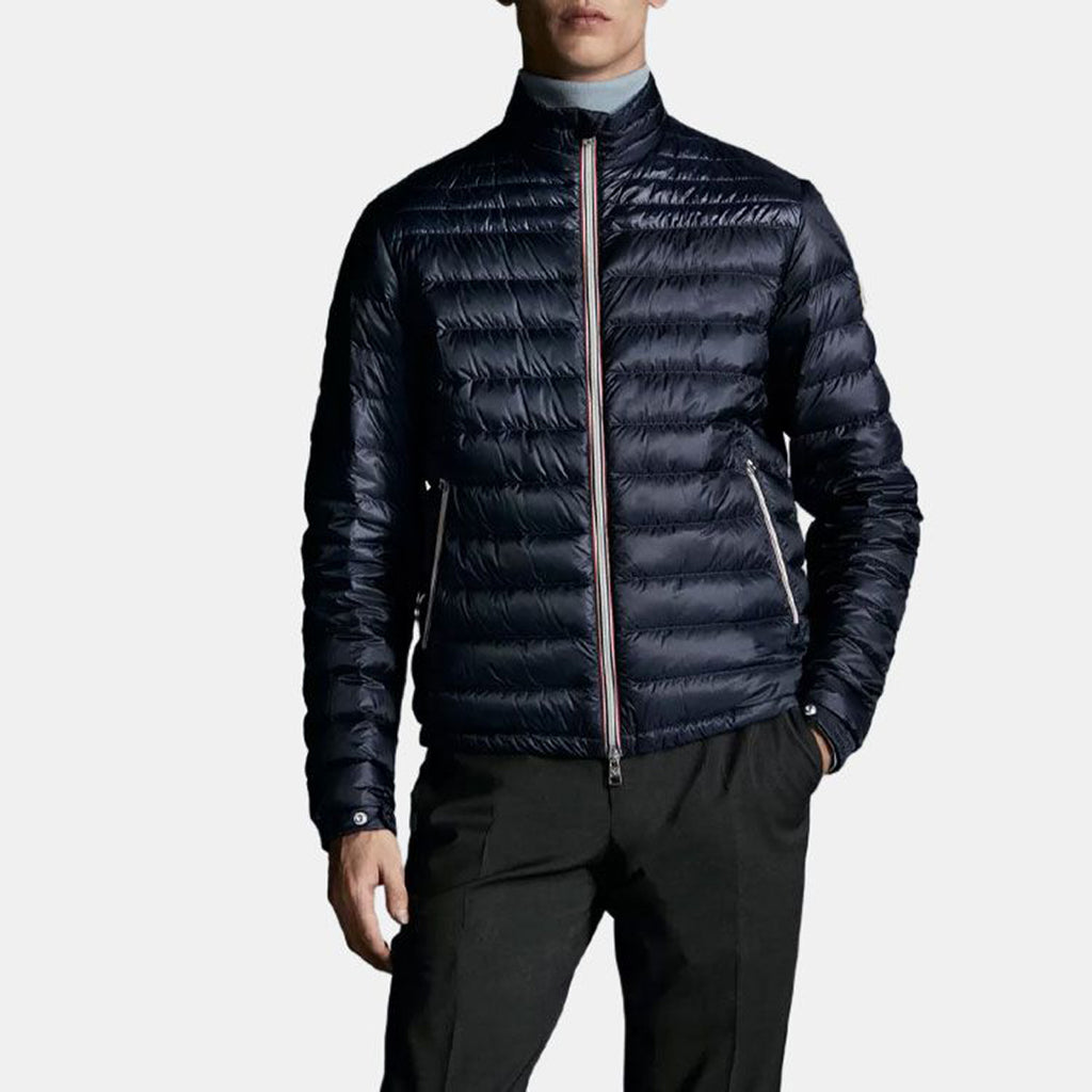 Moncler Daniel SS22 Men's Quilted White Goose Down Jacket – Midnight Blue
