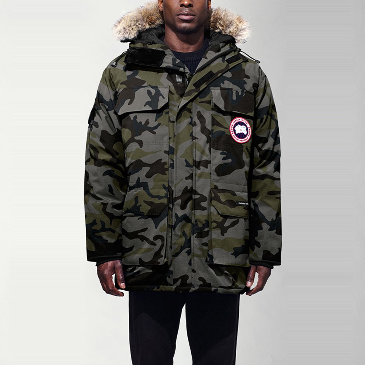 Canada Goose Expedition Red Label Men's Long Down Parka – 2008 Edition – Grey Camo