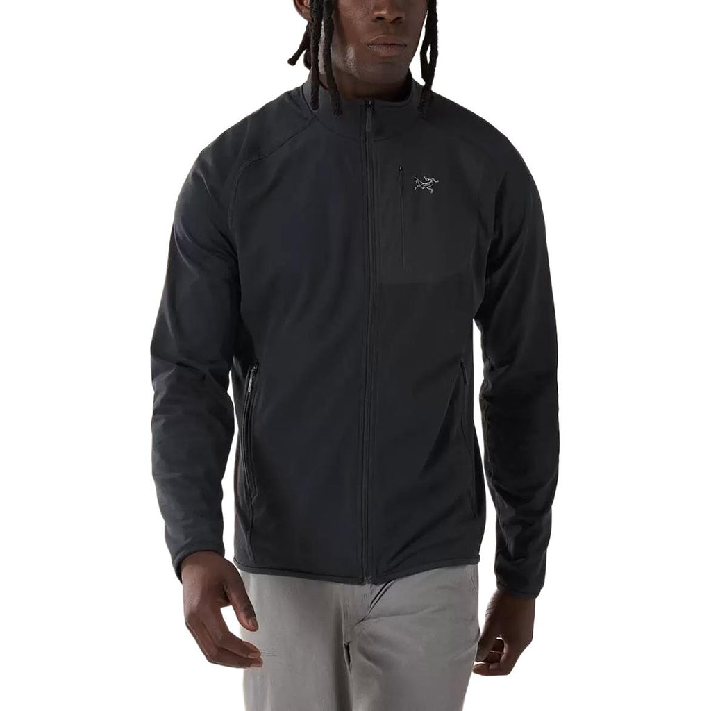 Arc'teryx Delta Men's Lightweight Full-Zip Fleece Jacket – Black