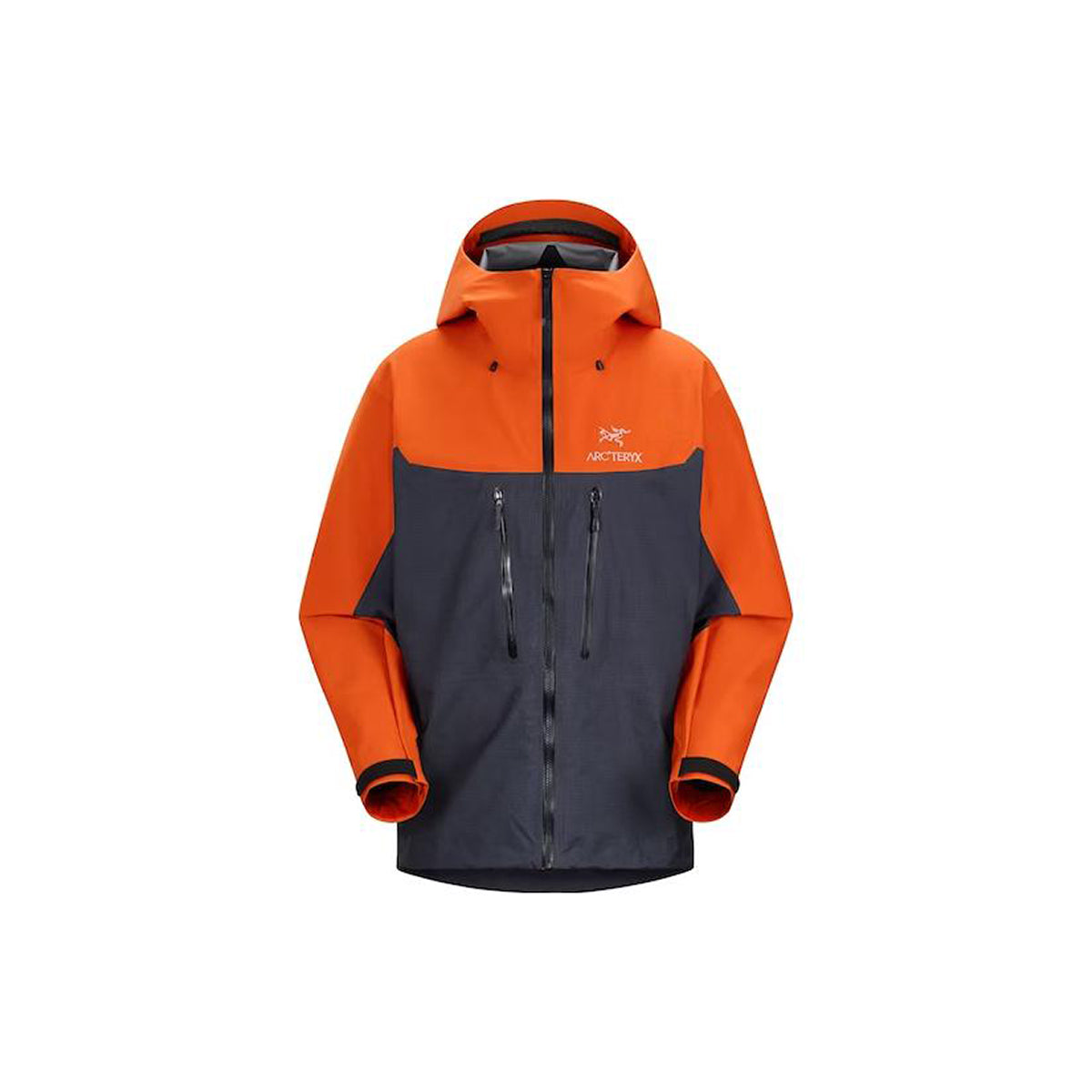 Arc'teryx Alpha Men's GORE-TEX Colorblock Shell Jacket – Sapphire Blue / Black / Phenom Orange