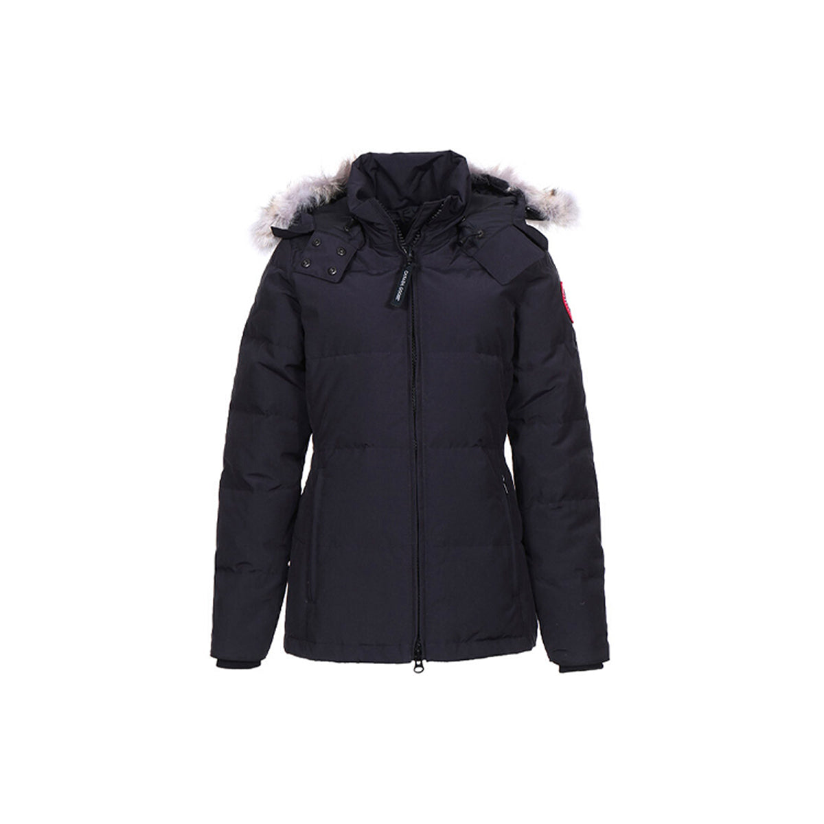 Canada Goose Chelsea Whitehouse Women's Slim-Fit Hooded Down Parka – Dark Navy