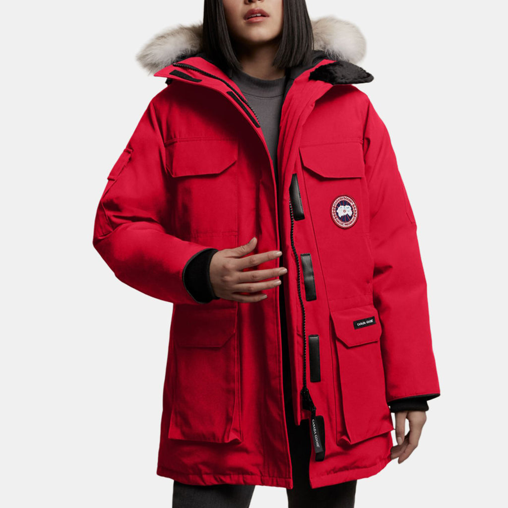 Canada Goose Expedition Fusion Fit Women's Red Label Hooded Down Parka – Red