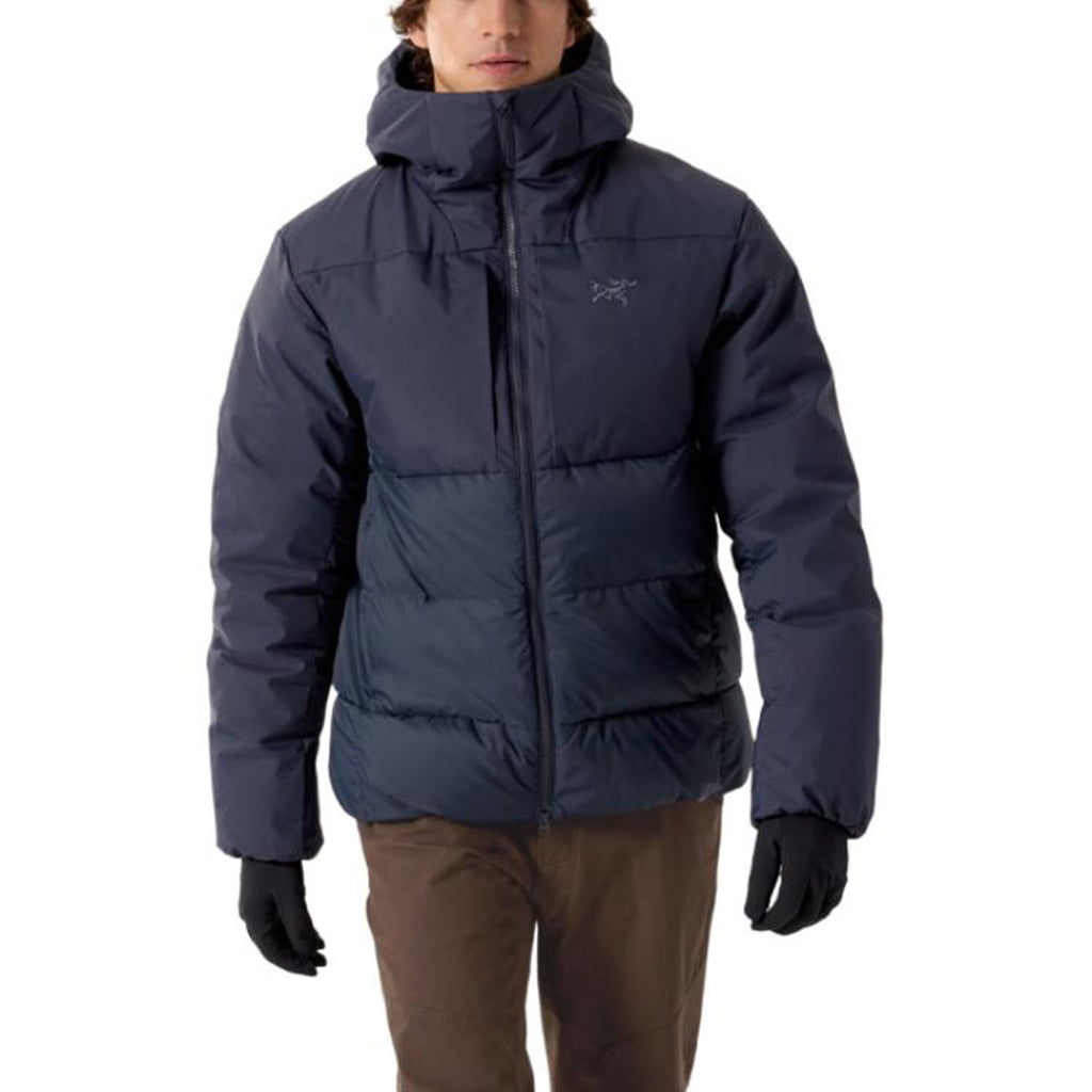 Arc'teryx Thorium SV Hoody Men's 750-Fill Goose Down GORE-TEX Colorblock Jacket – Black & Sapphire Blue