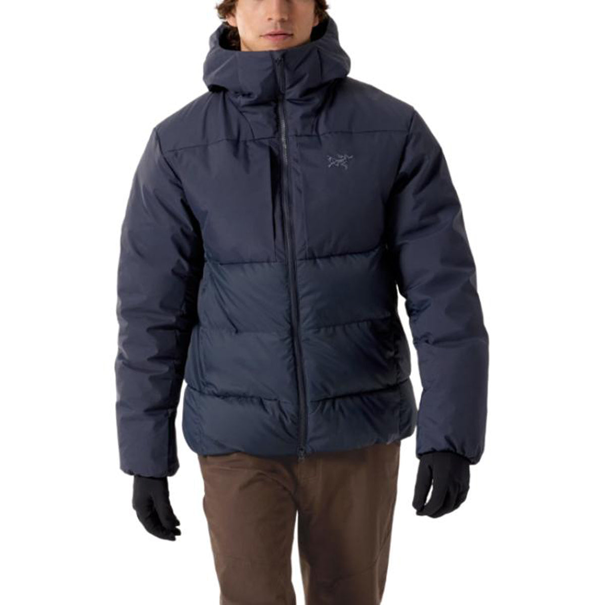 Arc'teryx Thorium SV Hoody Men's 750-Fill Goose Down GORE-TEX Colorblock Jacket – Black & Sapphire Blue