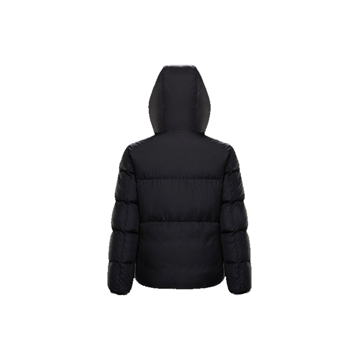 Moncler Montcla Unisex Hooded Goose Down Puffer Jacket with Logo Trim – Black