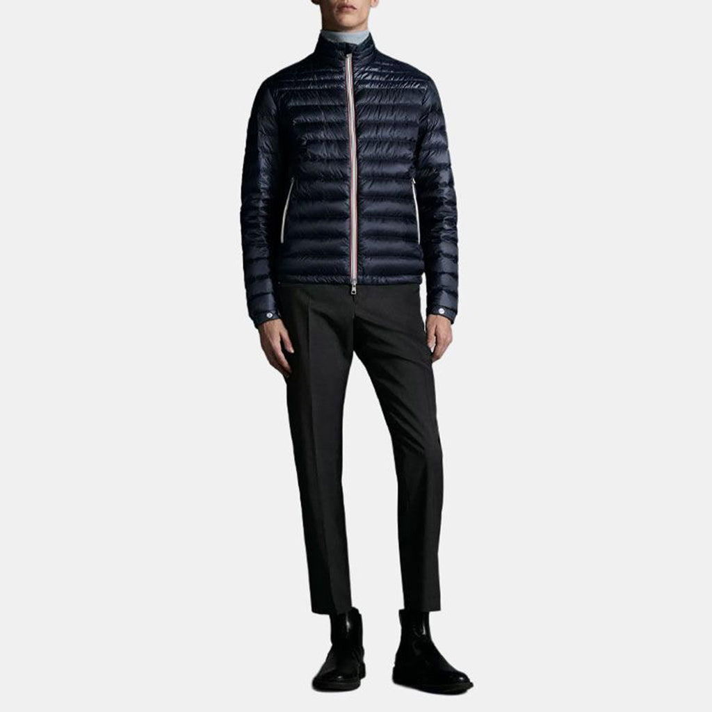 Moncler Daniel SS22 Men's Quilted White Goose Down Jacket – Midnight Blue