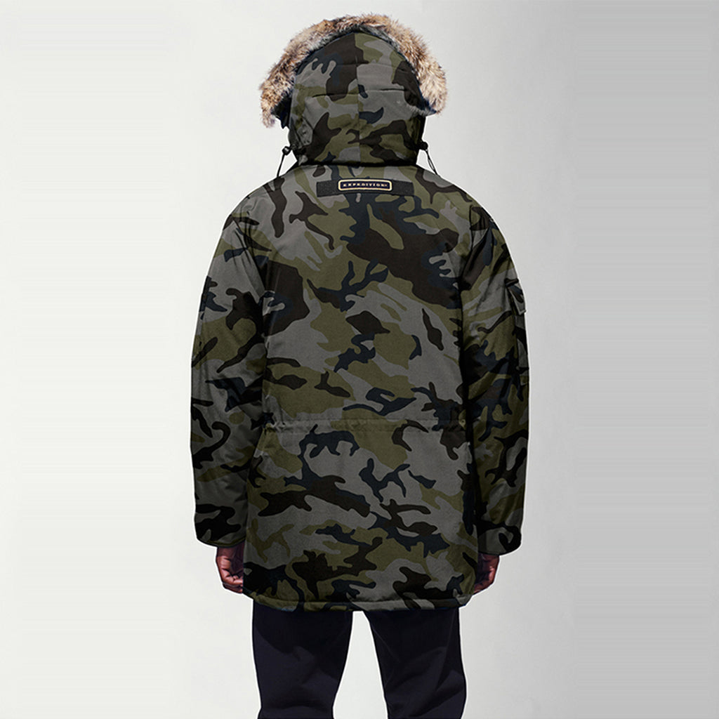 Canada Goose Expedition Red Label Men's Long Down Parka – 2008 Edition – Grey Camo